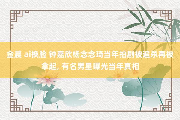 金晨 ai换脸 钟嘉欣杨念念琦当年拍剧被追杀再被拿起， 有名男星曝光当年真相